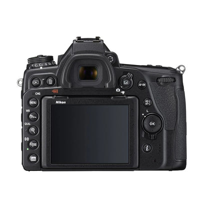 Nikon D780 DSLR camera back view, LCD screen and rear control buttons