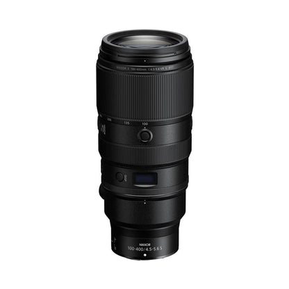 NIKKOR Z 100-400mm f/4.5-5.6 VR S Objektiv, schwarzes Zoom-Design