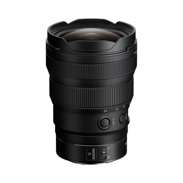 NIKKOR Z 14-24mm f/2.8 S Objektiv, Rückansicht mit Bedienelementen und Bajonett