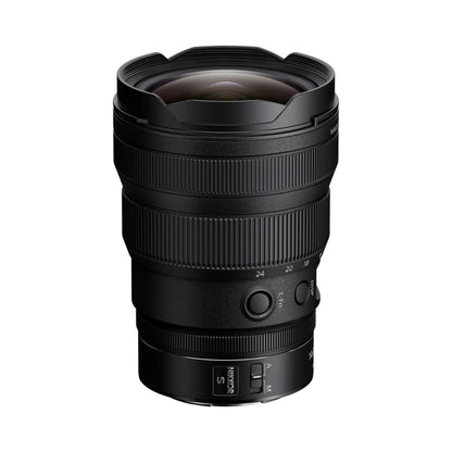 NIKKOR Z 14-24mm f/2.8 S Objektiv, Rückansicht mit Bedienelementen und Bajonett
