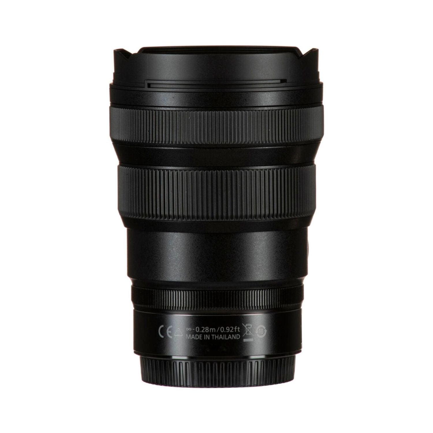 NIKKOR Z 14-24mm f/2.8 S Objektiv, schwarzer Gehäusekörper mit Rippenstruktur