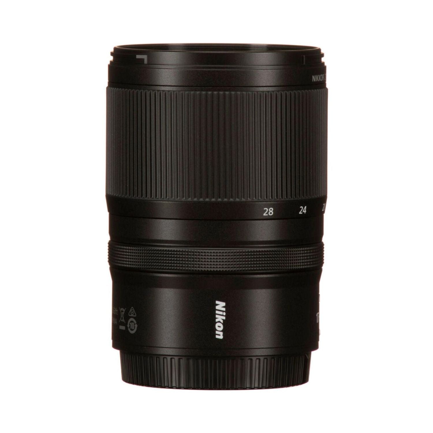 Nikon NIKKOR Z 17-28mm f/2.8 lens, rear end with 28/24 markings