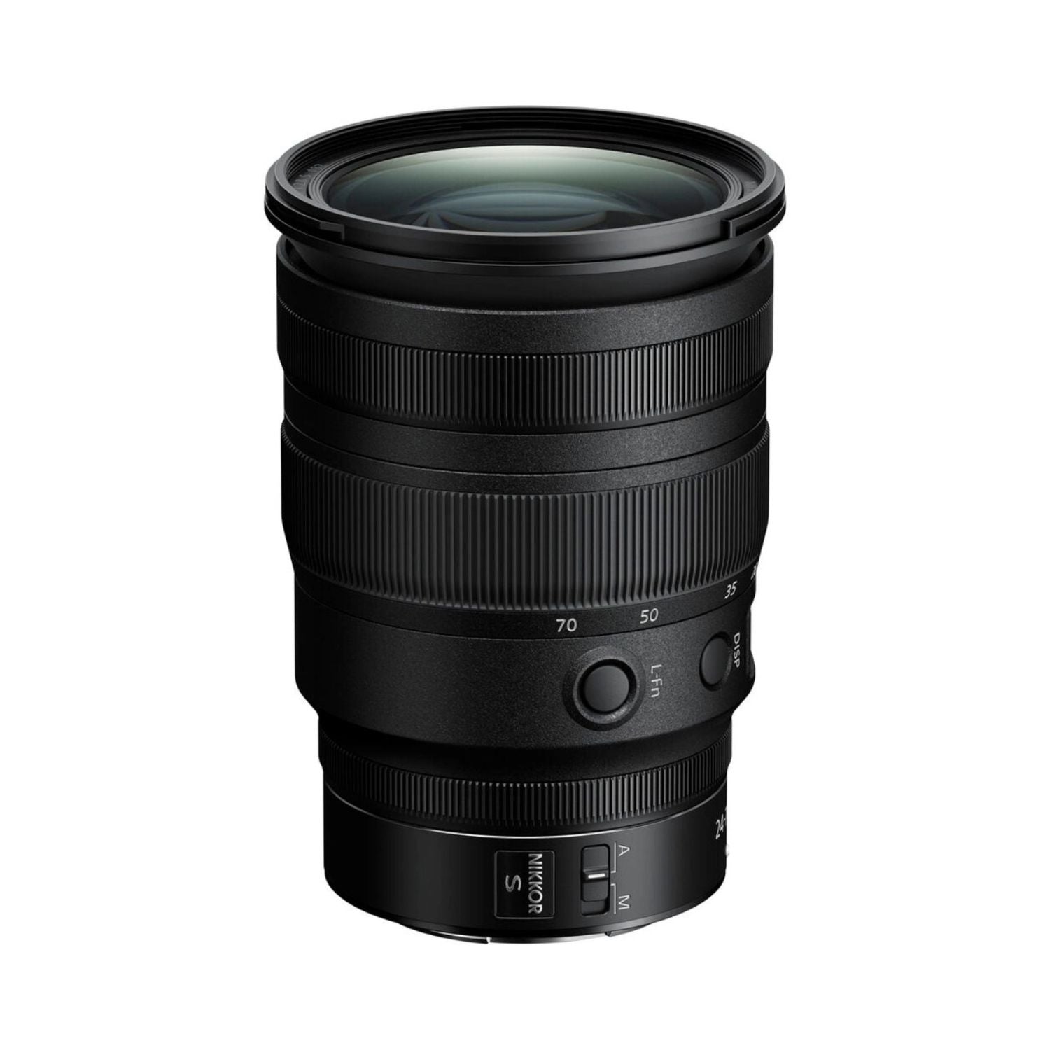 NIKKOR Z 24-70mm f/2.8 S Objektiv, Seitenelemente und Skala am Gehäuse