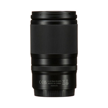 Back view of the Nikon 28-75mm f/2.8 lens, textured grip and markings