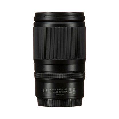 Back view of the Nikon 28-75mm f/2.8 lens, textured grip and markings