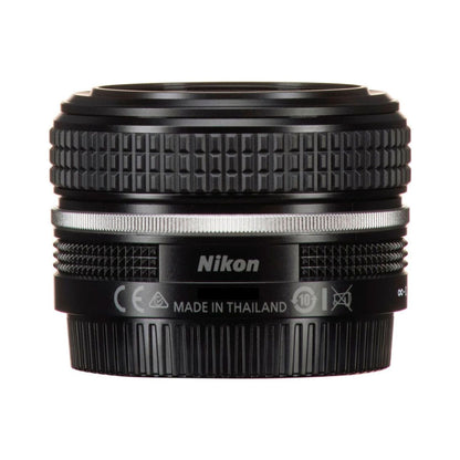 28mm f/2.8 SE lens rear with Nikon badge and MADE IN THAILAND text