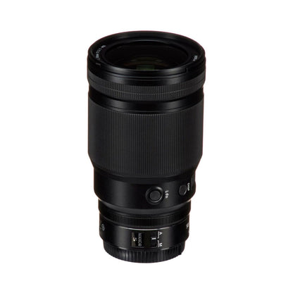 Black Nikon Z 50mm f/1.2 S lens side with control dial and buttons