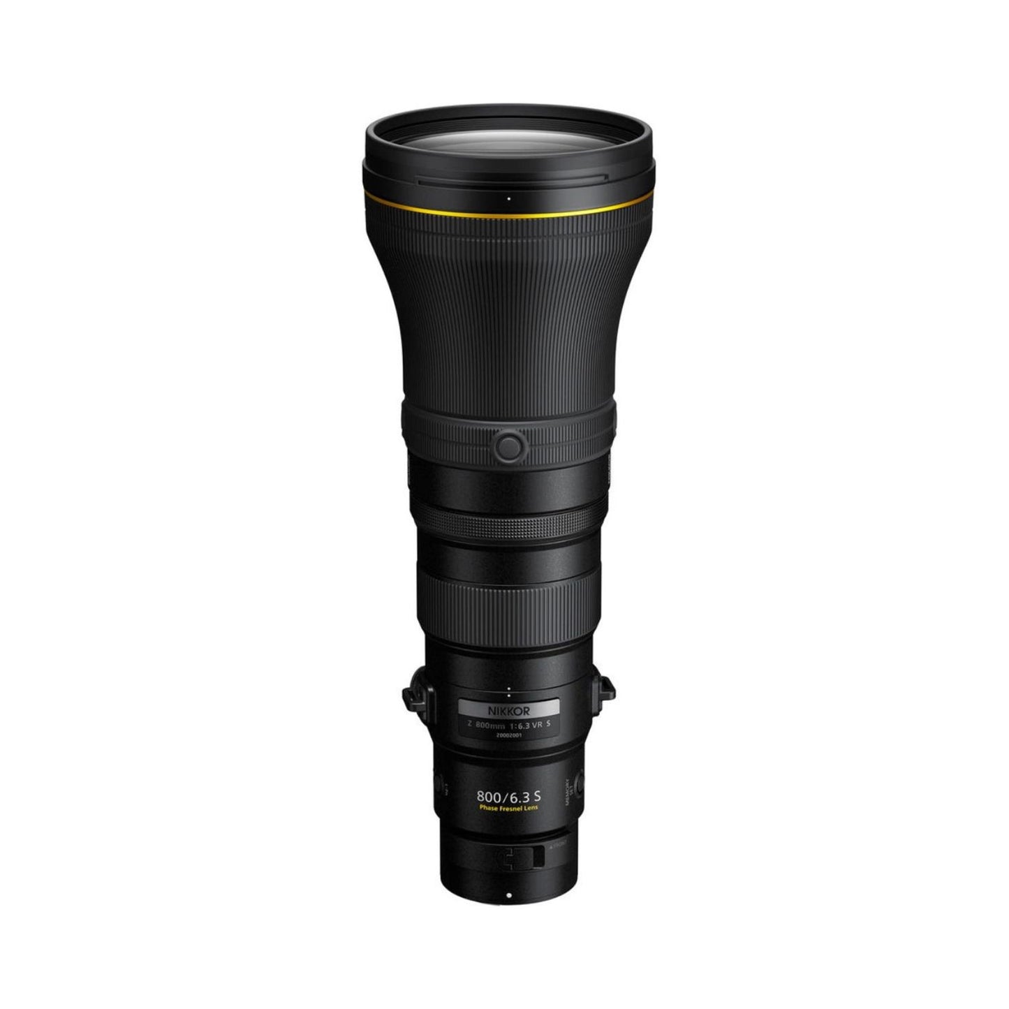 NIKKOR Z 800mm f/6.3 VR S Teleobjektiv, schwarz mit gelbem Ring