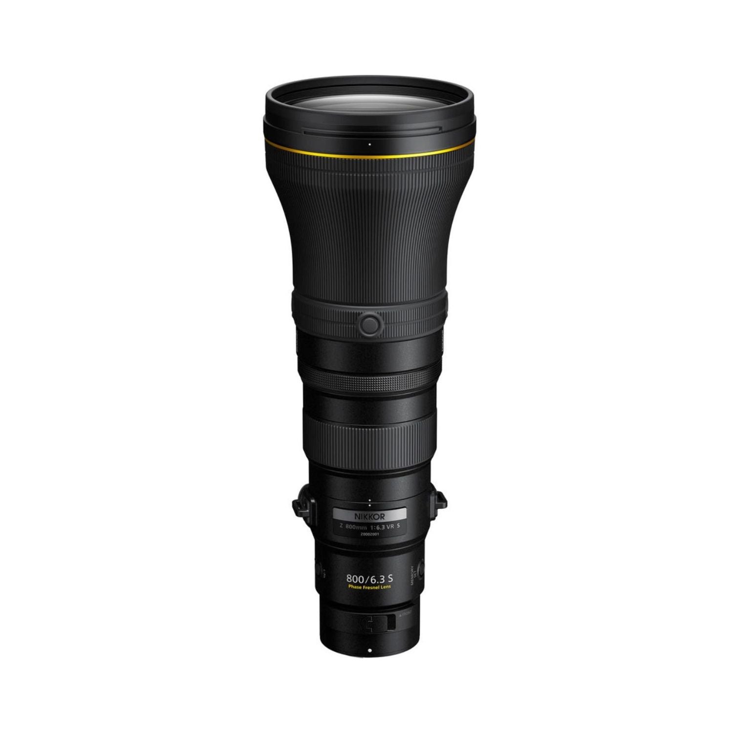 NIKKOR Z 800mm f/6.3 VR S Teleobjektiv, schwarz mit gelbem Ring
