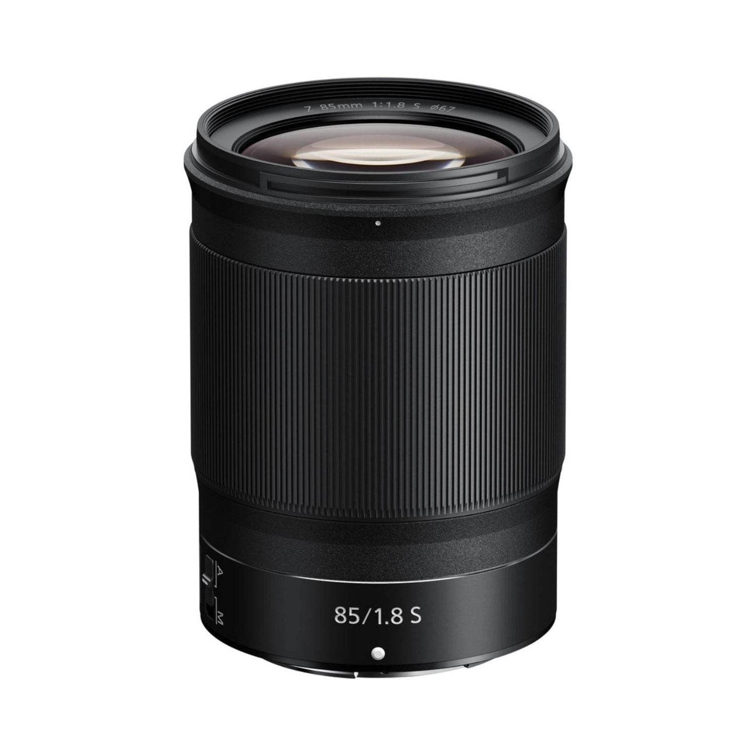 NIKKOR Z 85mm f/1.8 S Objektiv, schwarzer Zylinder mit Frontlinse