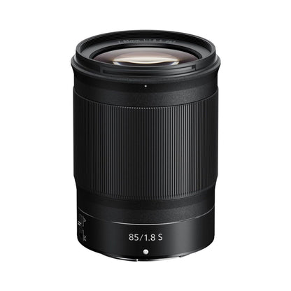 NIKKOR Z 85mm f/1.8 S Objektiv, schwarzer Zylinder mit Frontlinse