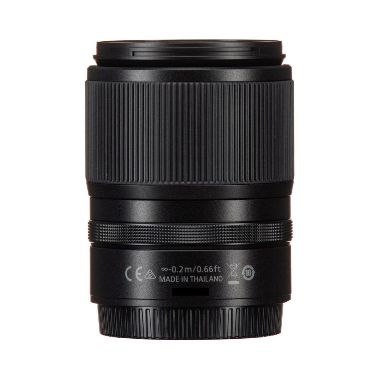 NIKKOR DX 18-140mm Objektiv Rückseite mit Anschluss und Markierungen
