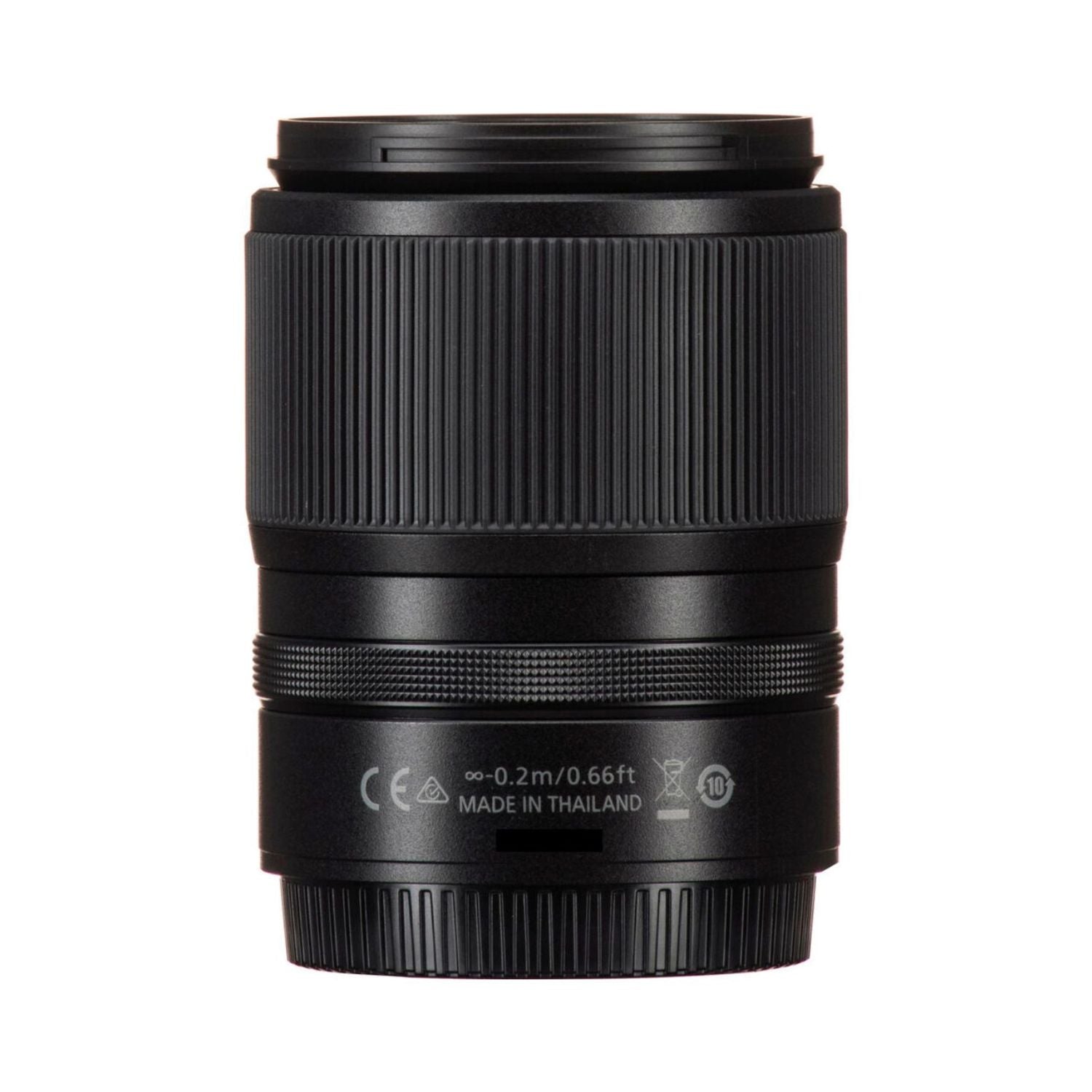 NIKKOR DX 18-140mm Objektiv Rückseite mit Anschluss und Markierungen