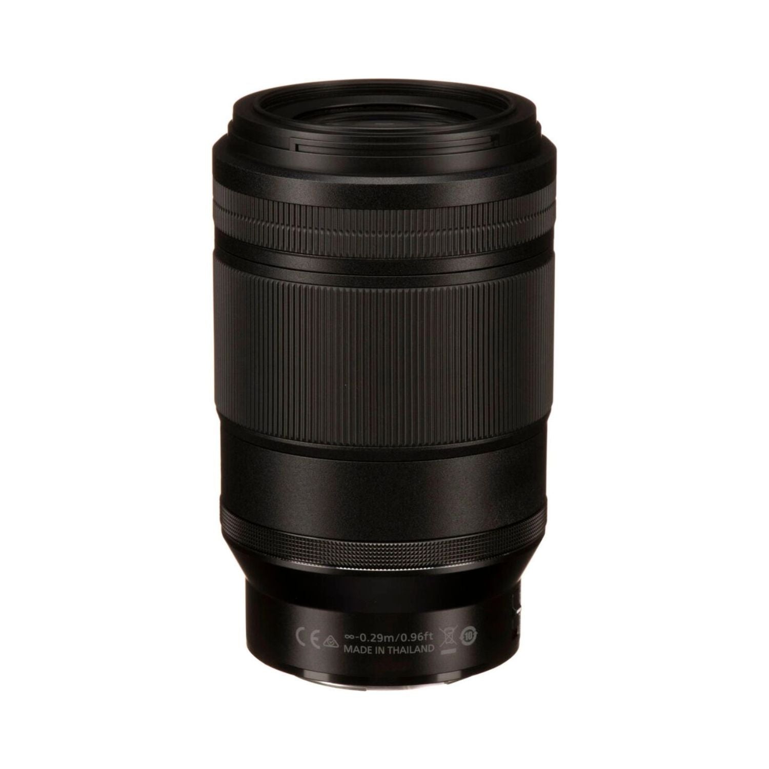 NIKKOR Z MC 105mm f/2.8 VR S Makrolinse, Rückansicht mit Texten und Kontaktbereich