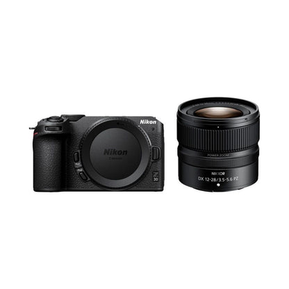 Z30 camera kit with NIKKOR DX 12-28mm lens, front view