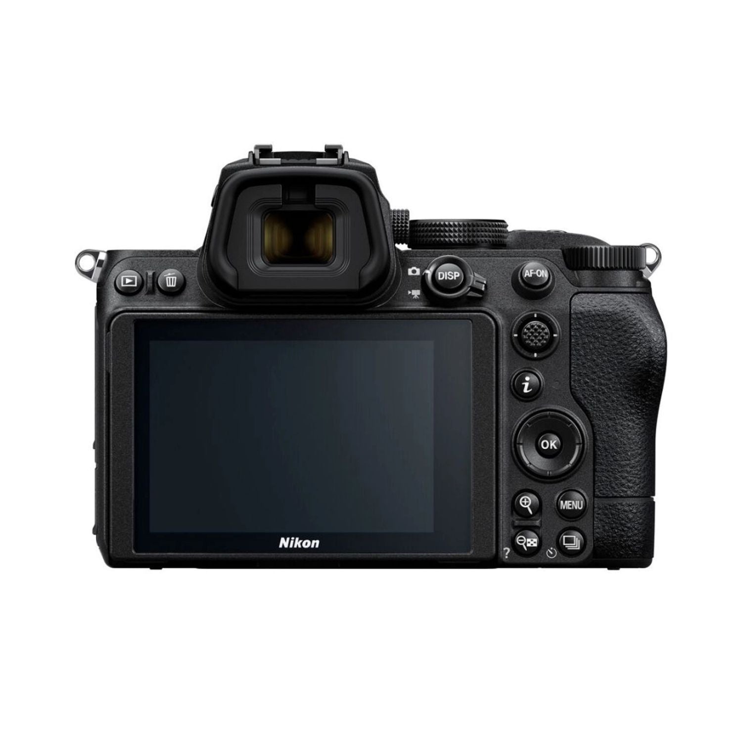 Z5 Kamera Rückansicht mit LCD-Display, Bedientasten und Daumenrad