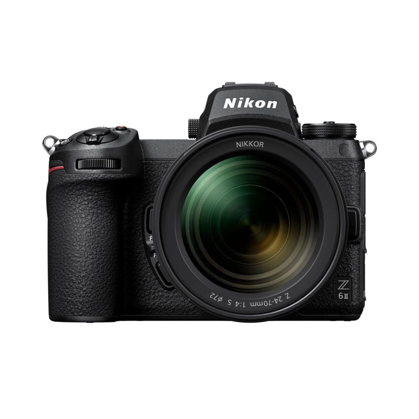 Nikon Z6 II Mirrorless Kamera mit 24-70mm f/4 Objektiv, Vorderansicht