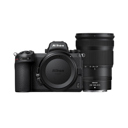 Nikon Z6 II camera with 24-120mm F/4 S lens, front view