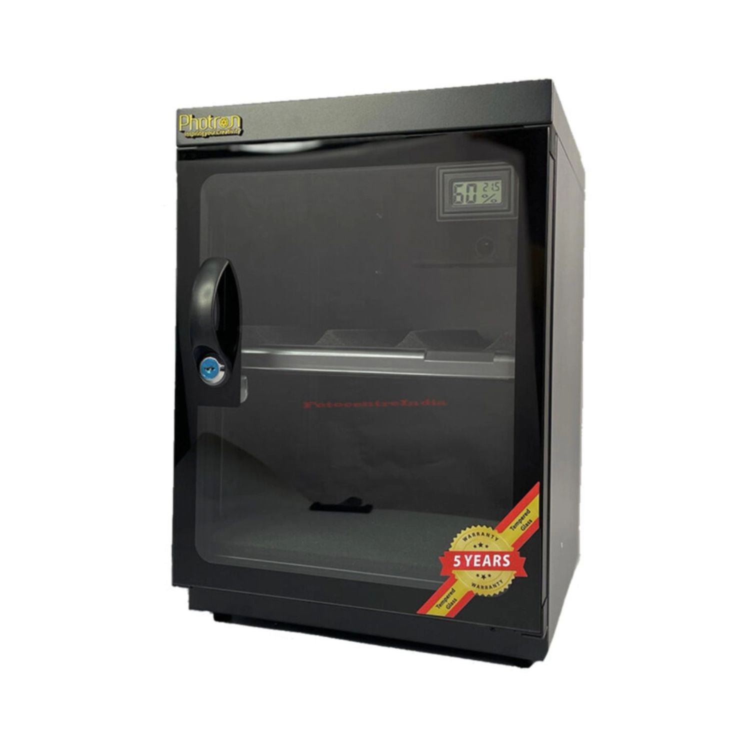 33L Dry Cabinet mit Sichtfenster und Digitalanzeige, schwarze Außenfront