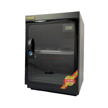 33L Dry Cabinet mit Sichtfenster und Digitalanzeige, schwarze Außenfront