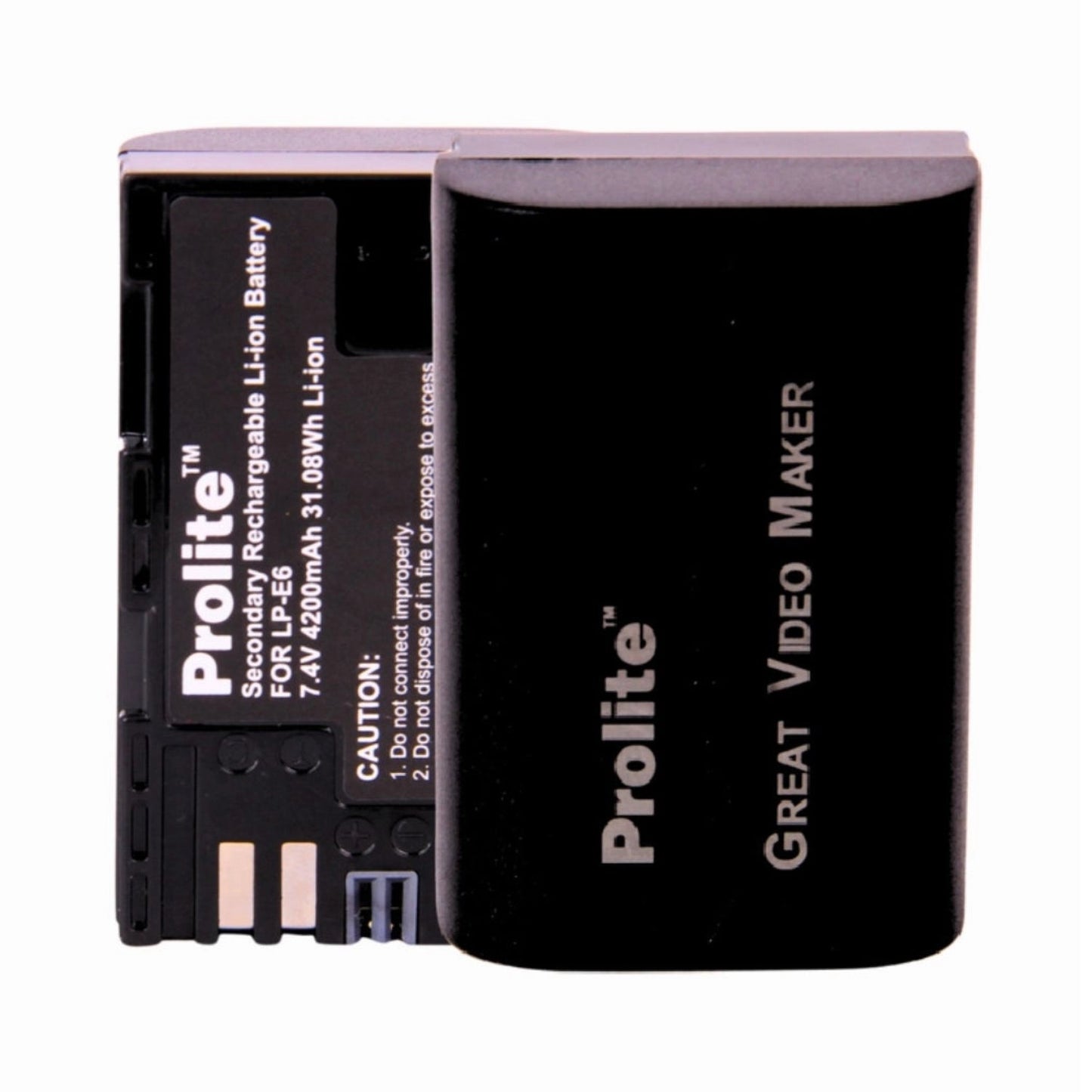 LP-E6 Lithium-Ionen-Akku, schwarzes Gehäuse, 3 Kontakte