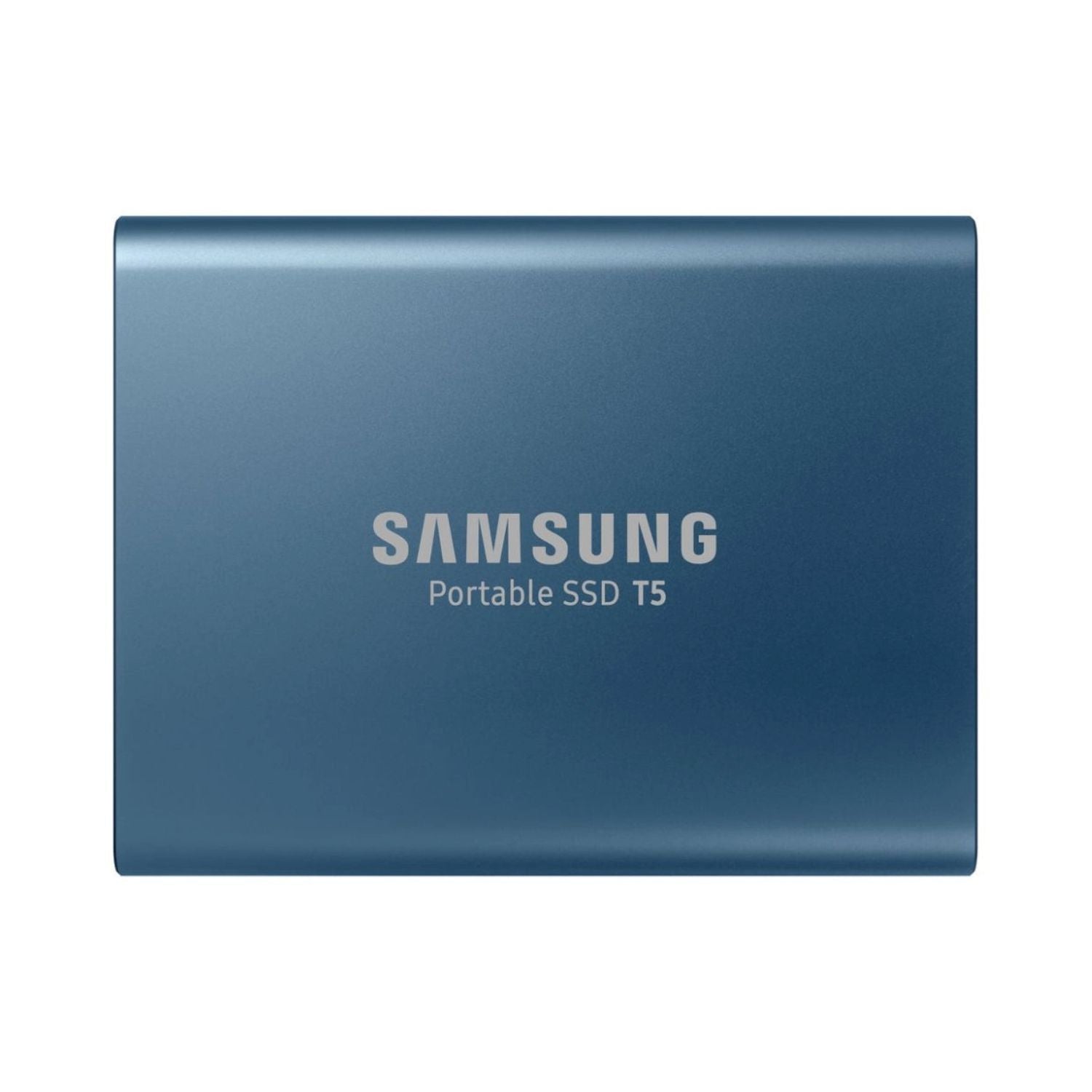 Samsung T5 Portable SSD 500GB (blue) with “Portable SSD T5” text