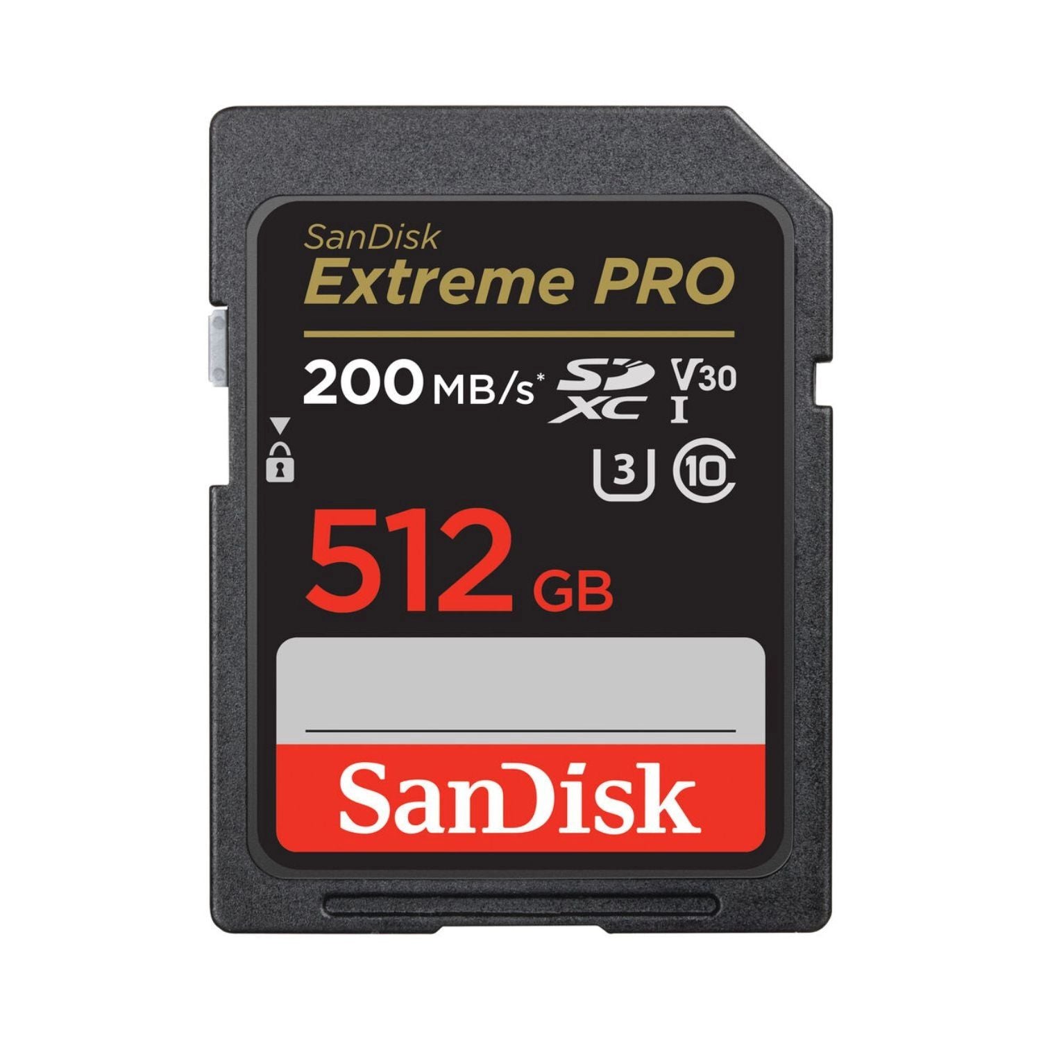 SanDisk Extreme PRO 512GB SDXC UHS-I memory card, 200MB/s, V30, Class 10