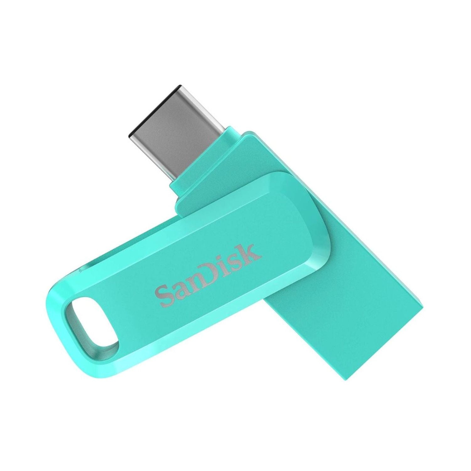 SanDisk Ultra Dual Drive USB-Stick, Tiffany Green, USB-C und USB-Anschluss