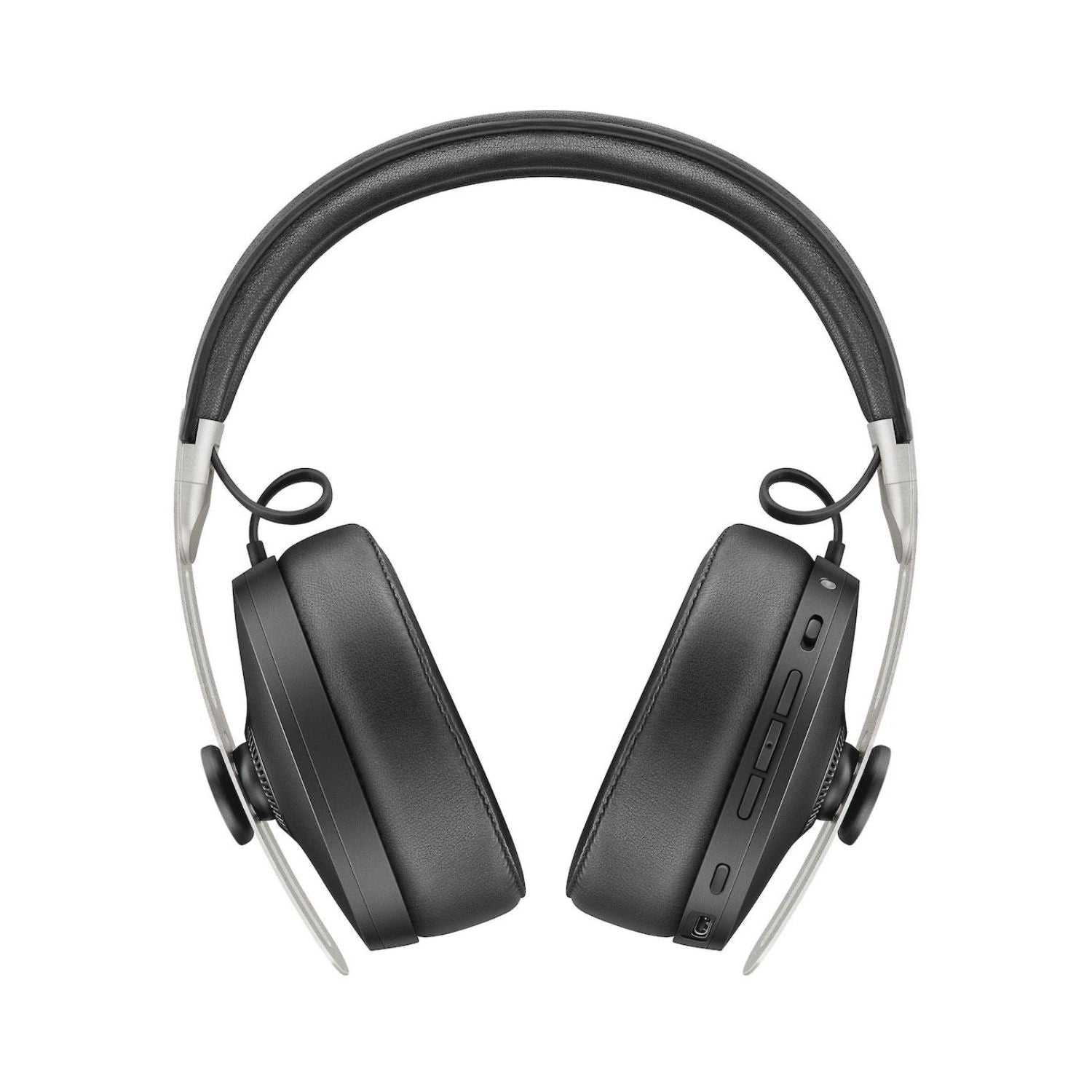 Black M3 over-ear headphones with control buttons on earcups and padded cushions