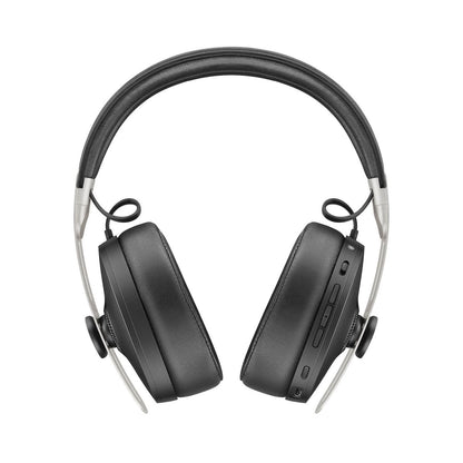 Black M3 over-ear headphones with control buttons on earcups and padded cushions