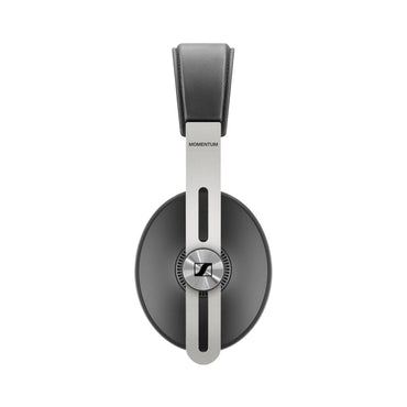 Black M3 over-ear headphones, headband and circular earcups from top view