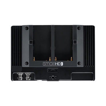 Cine 7 monitor rear view with mounting holes and cooling vents