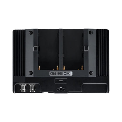 Cine 7 monitor rear view with mounting holes and cooling vents