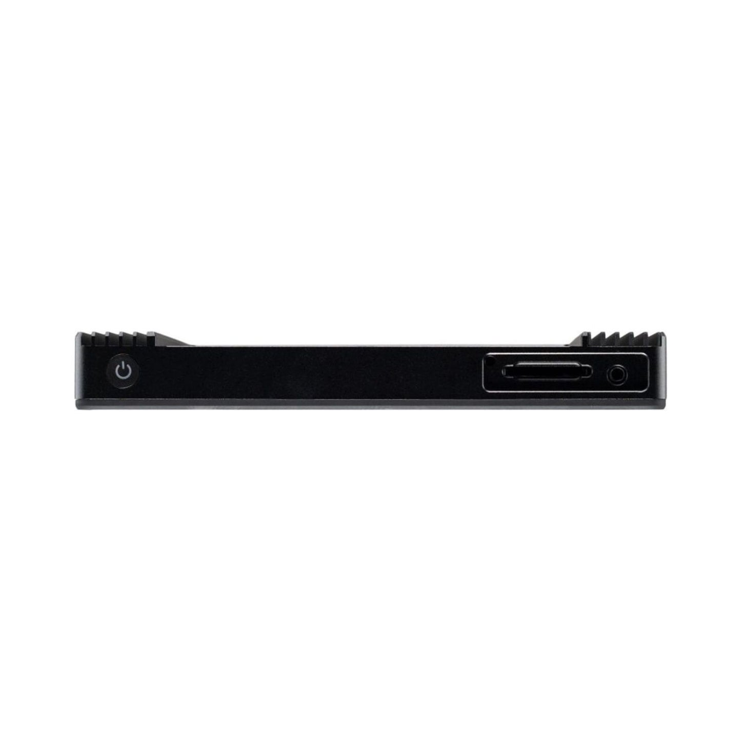 Cine 7 monitor side panel with HDMI and power input