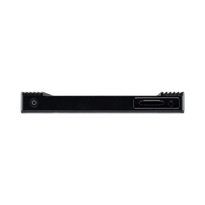 Cine 7 monitor side panel with HDMI and power input