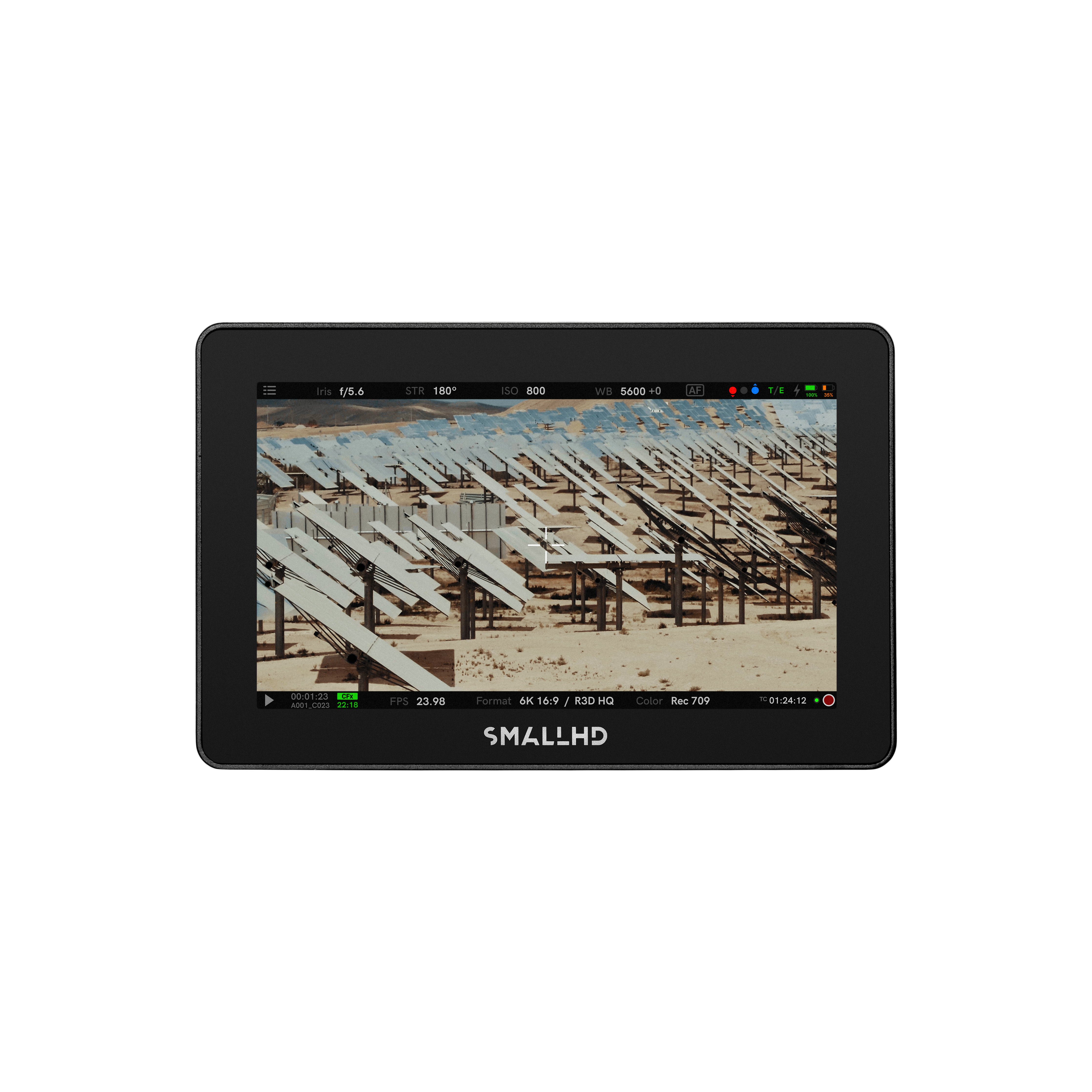SmallHD Cine 5 on-camera monitor with touchscreen display