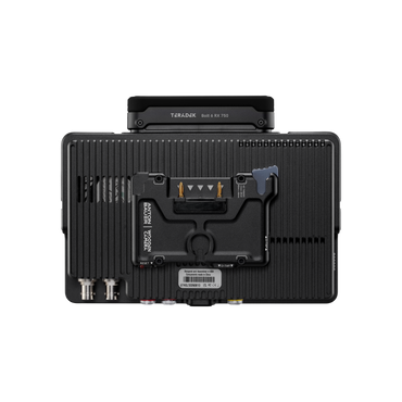 SmallHD Ultra 7 Bolt 6 RX 750 rear view with Gold Mount plate