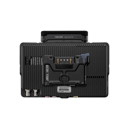 SmallHD Ultra 7 Bolt 6 RX 750 rear view with Gold Mount plate