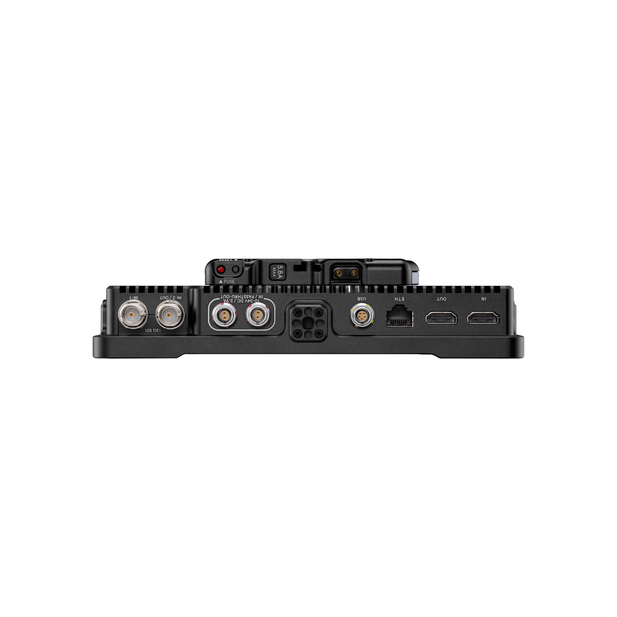 SmallHD Ultra 7 Bolt 6 RX 750 bottom edge with connectors