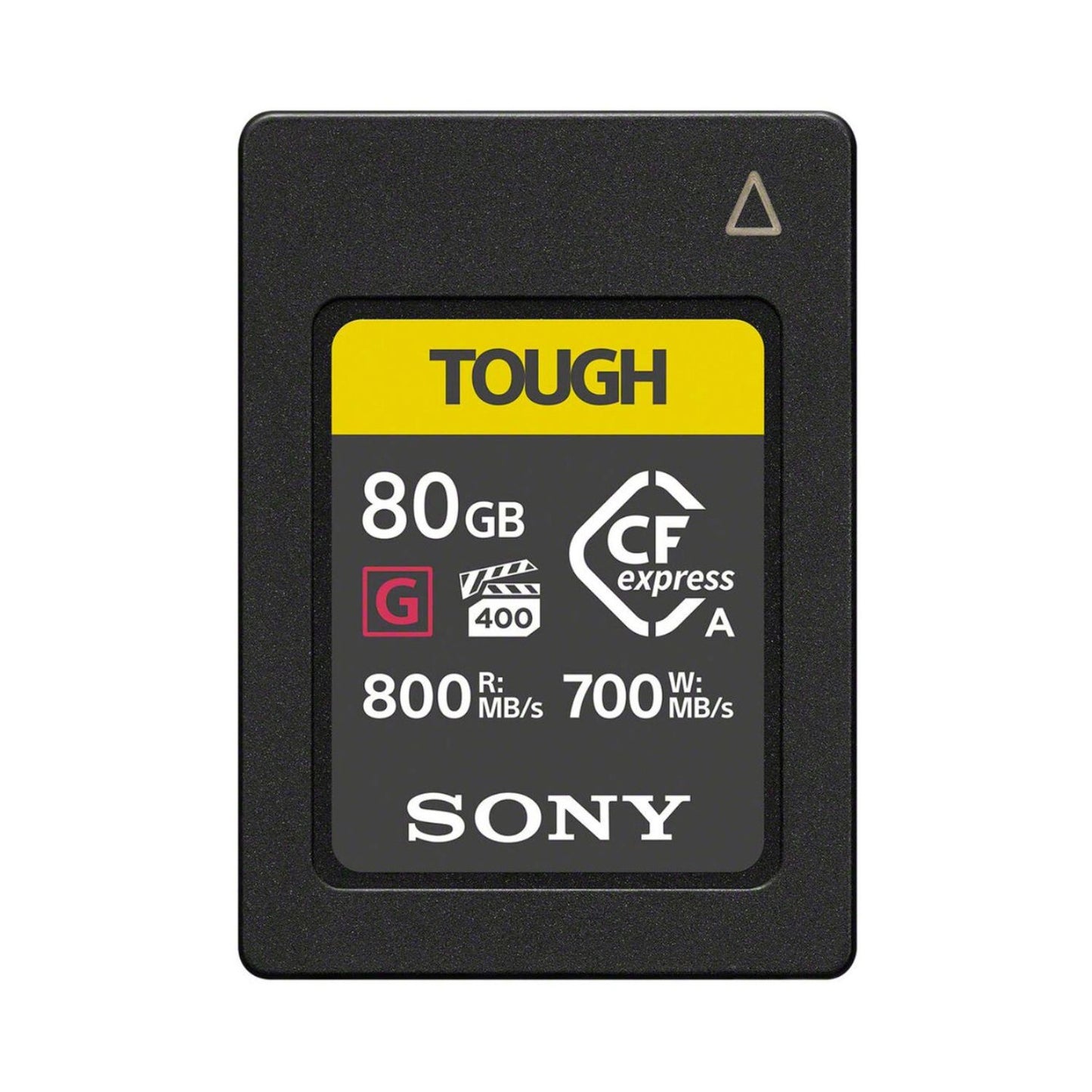 80GB CFexpress Type A memory card, black with TOUGH label and speed rating text