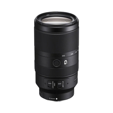 70-350mm G OSS telephoto lens rear with control switches and E-mount