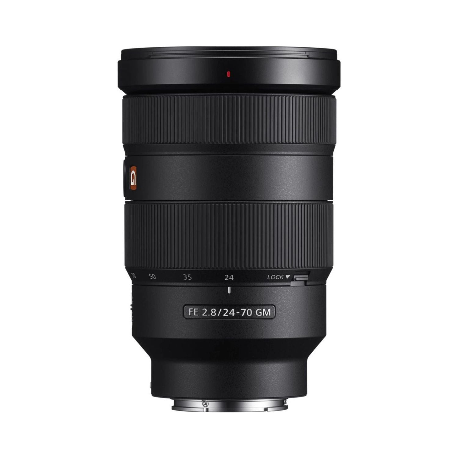 FE 24-70mm f/2.8 GM lens: zoom ring scale and “FE 2.8/24-70 GM” label