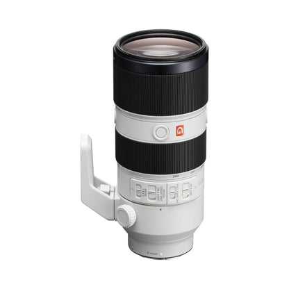 70-200mm f/2.8 GM OSS lens front view, black barrel and glass elements