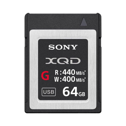 Sony XQD G Series memory card, 64GB, R440/W400 MB/s, USB