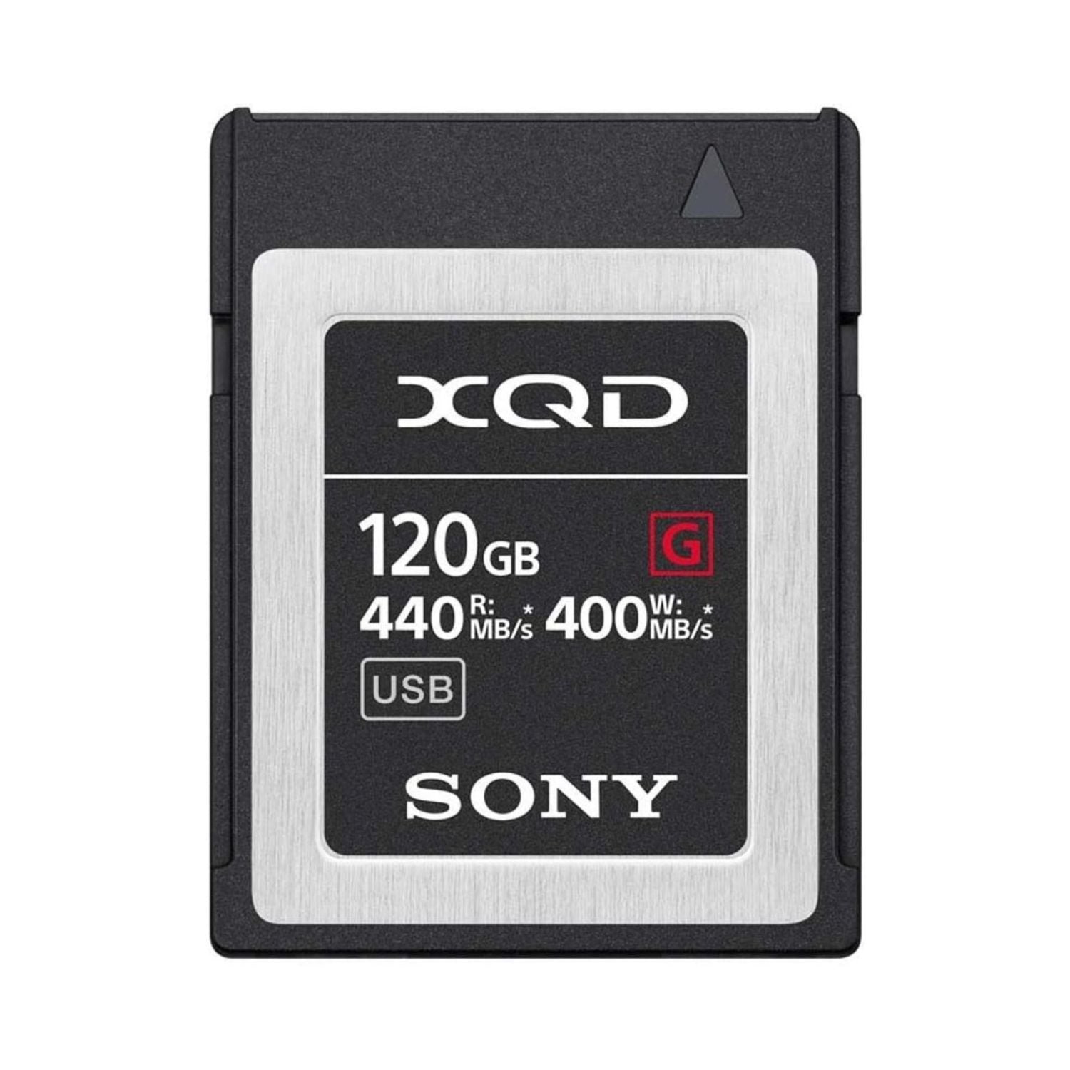 XQD G Series memory card, 120GB, R440/W400 MB/s, USB