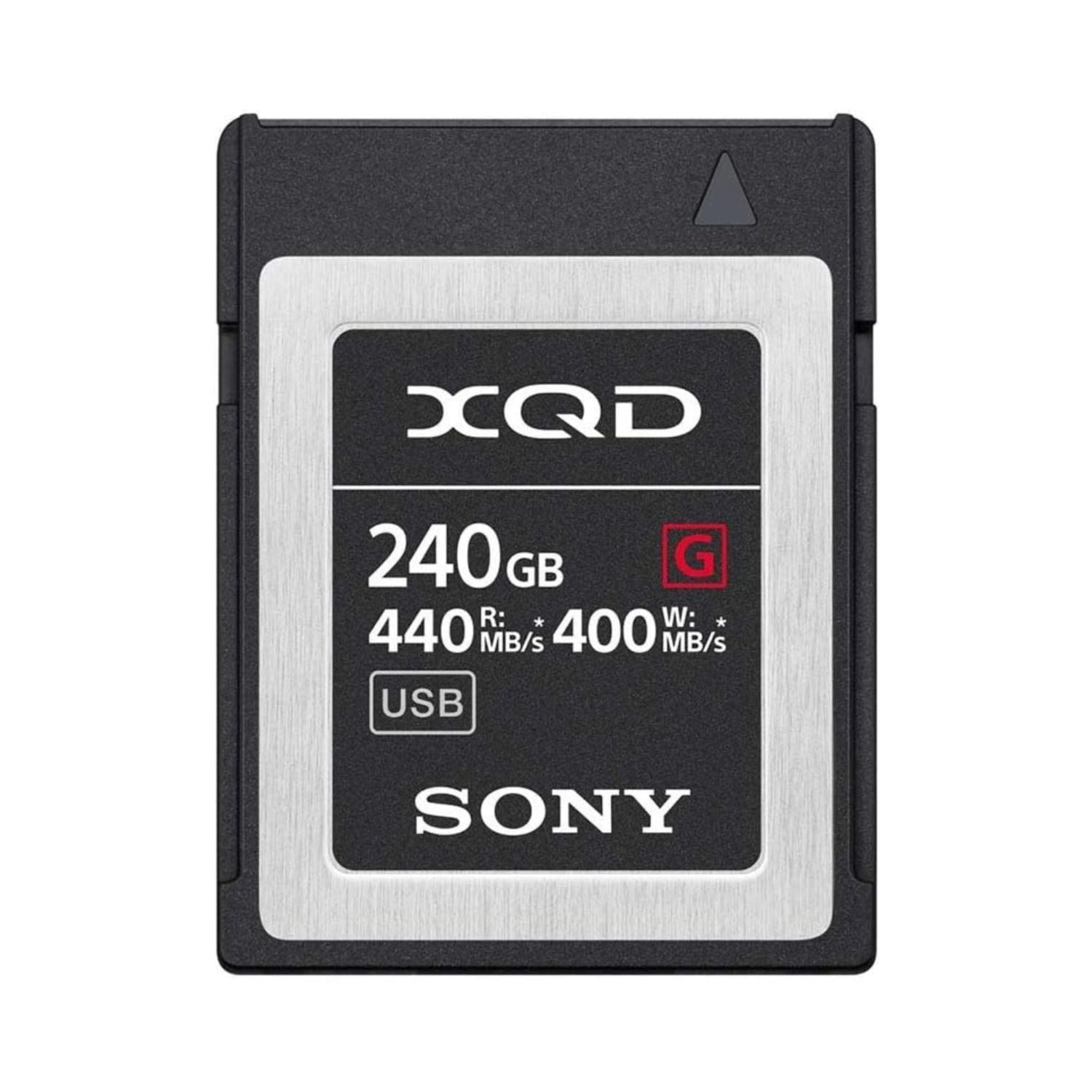 XQD G Series memory card, 240GB, R440/W400 MB/s, USB