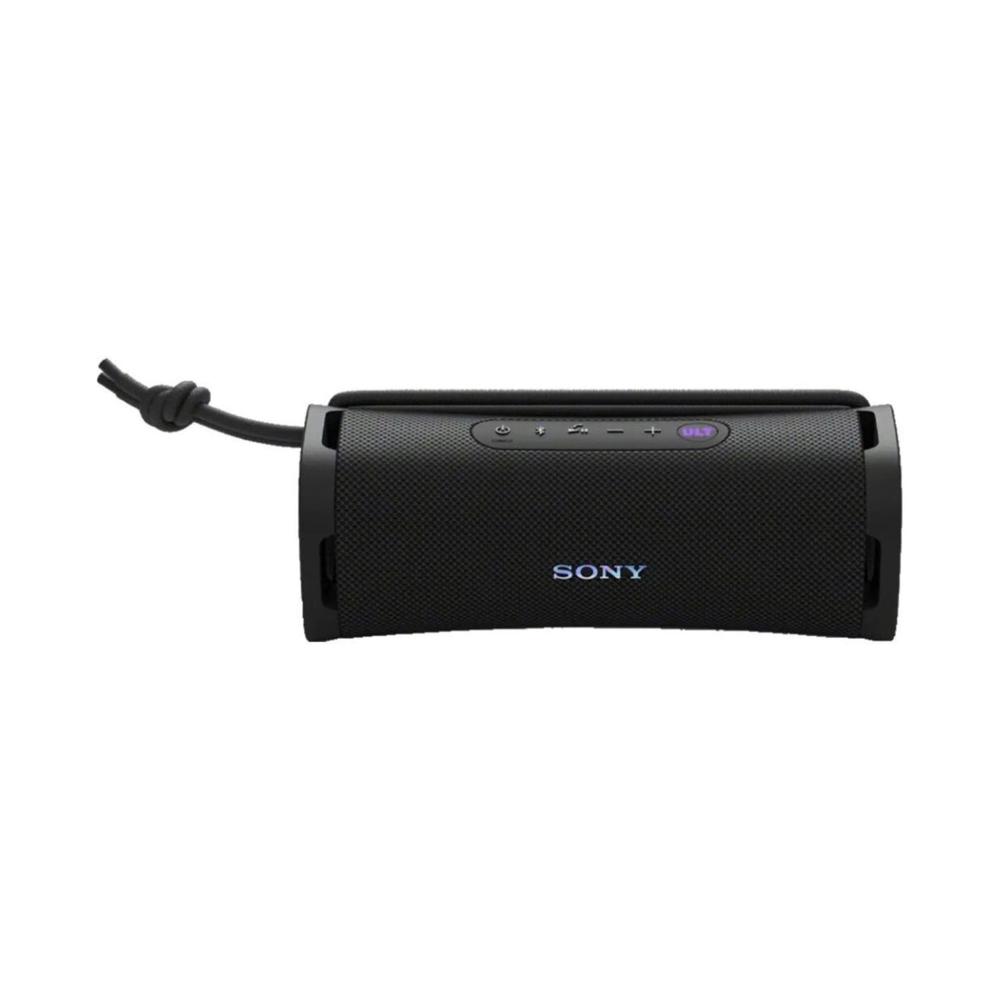 Sony ULT Field 1 portable Bluetooth speaker, black fabric body, control buttons