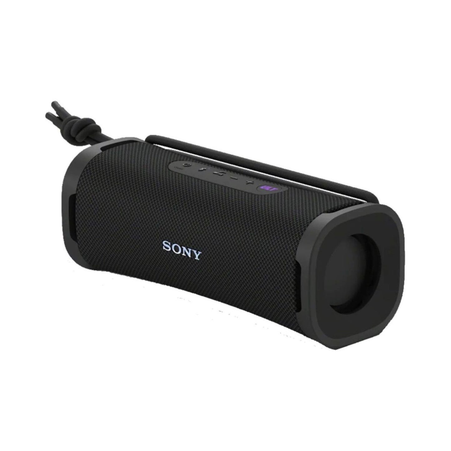 Sony ULT Field 1 portable speaker, front grille and side passive radiator, black