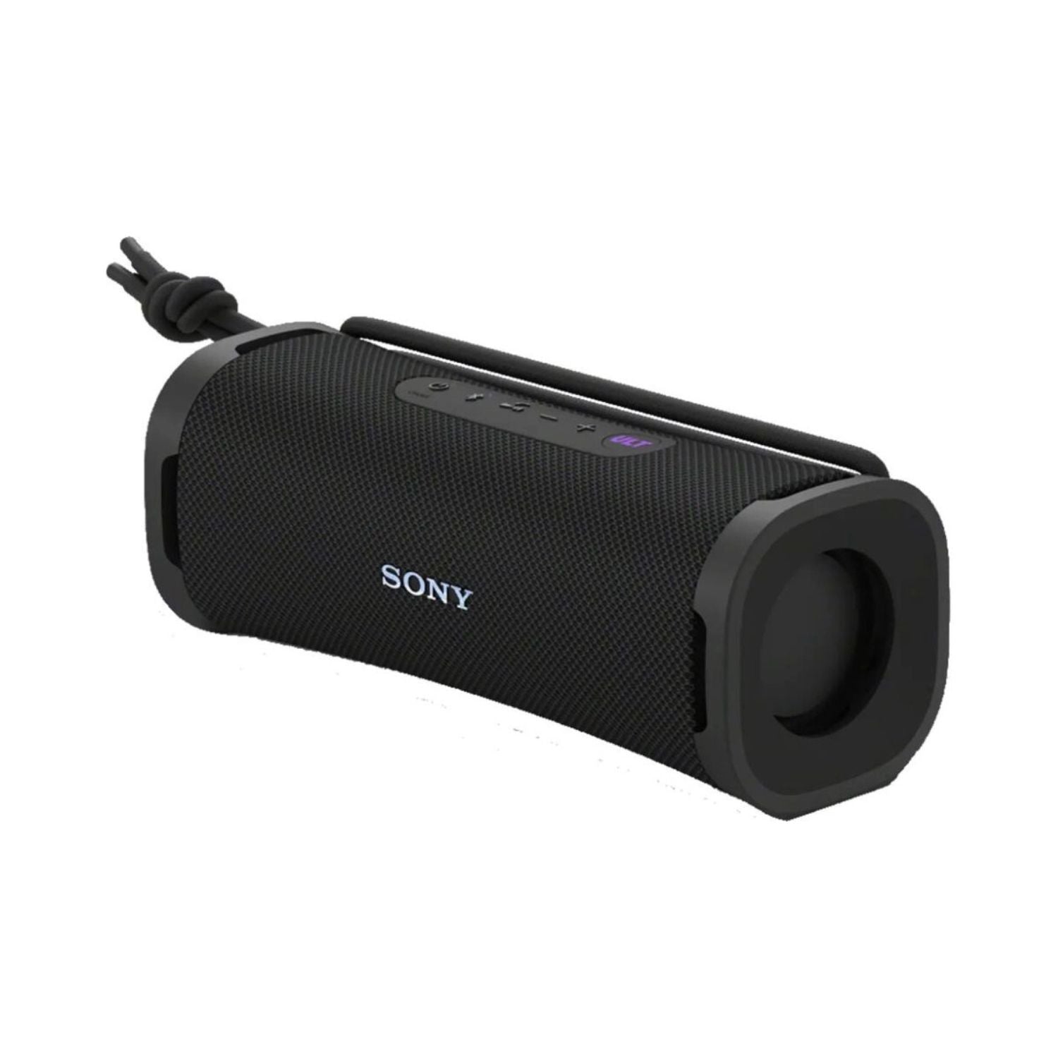 Sony ULT Field 1 portable speaker, front grille and side passive radiator, black
