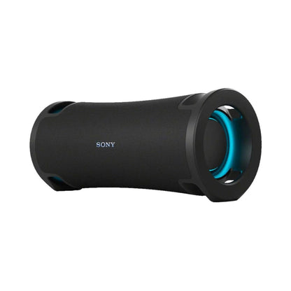Sony ULT FIELD 7 wireless speaker, black cylindrical design with side light ring